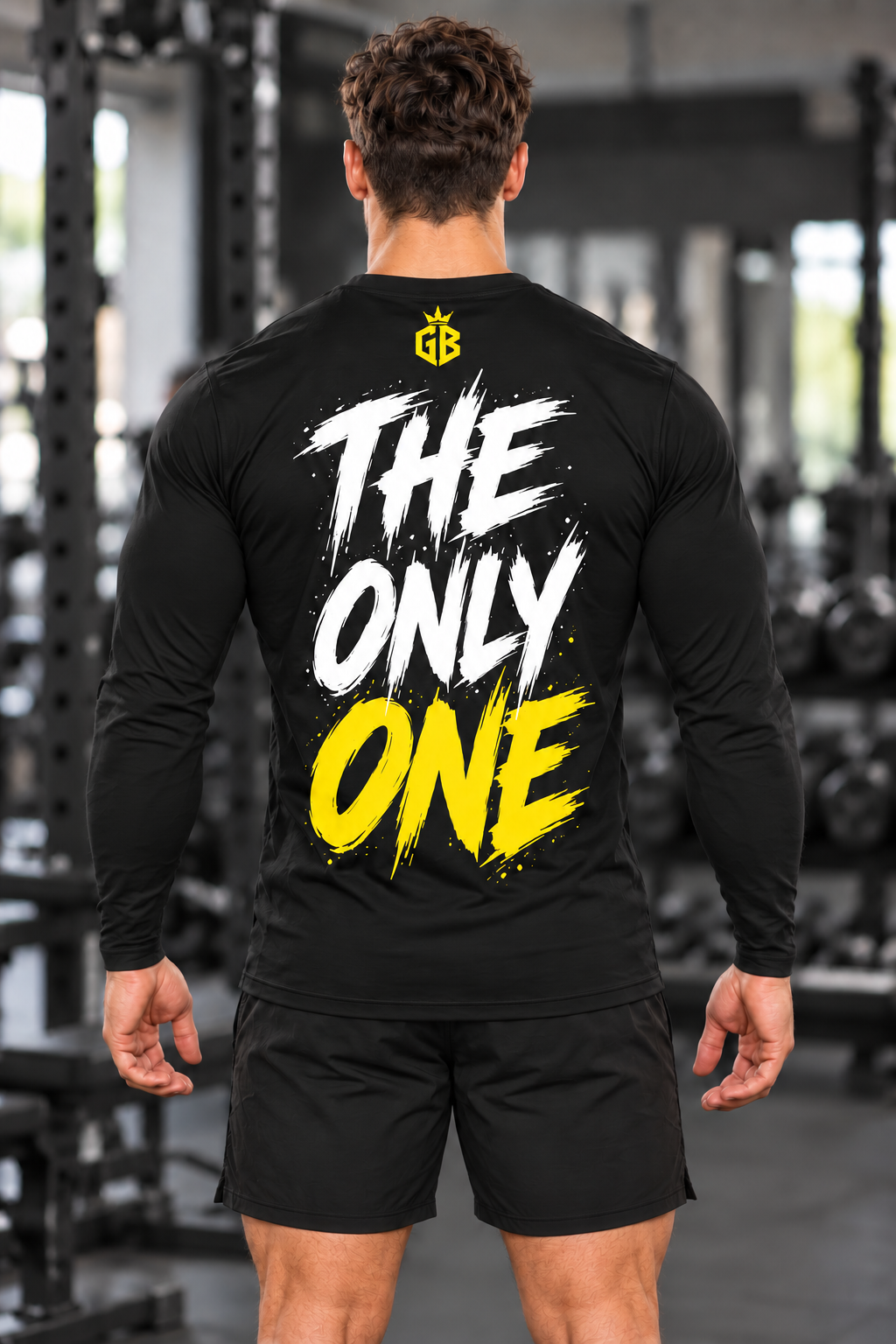 GIANT BEAST — The Only One | Heren Longsleeve Geel/Wit