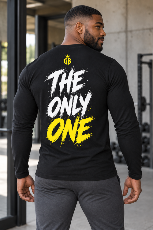 GIANT BEAST — The Only One | Herren Langarmshirt Gelb/Weiß