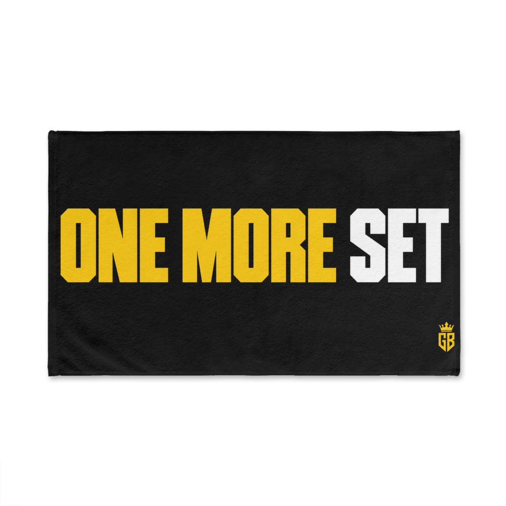 GIANT BEAST – ONE MORE SET Gymhanddoek | Zwart · Geel/Wit