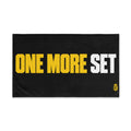 GIANT BEAST – ONE MORE SET Gymhanddoek | Zwart · Geel/Wit