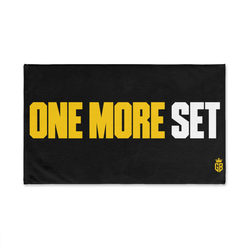 GIANT BEAST – ONE MORE SET Gymhanddoek | Zwart · Geel/Wit