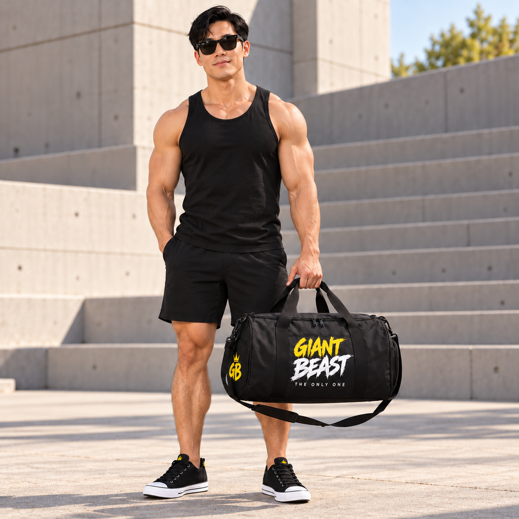 GIANT BEAST – THE ONLY ONE Sporttas | Zwart · Geel/Wit