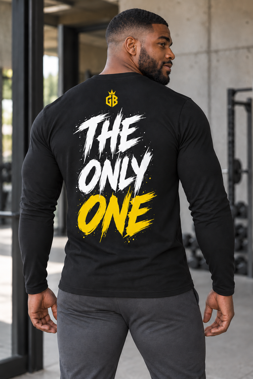 GIANT BEAST — The Only One | Herren Langarmshirt Gelb/Weiß