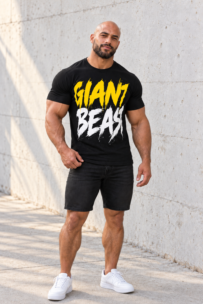 GIANT BEAST — The Only One | T-shirt de homem Amarelo/Branco