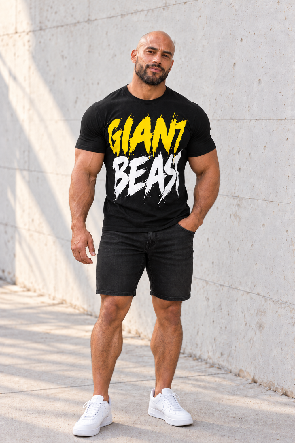 GIANT BEAST — The Only One | T-shirt uomo Giallo/Bianco