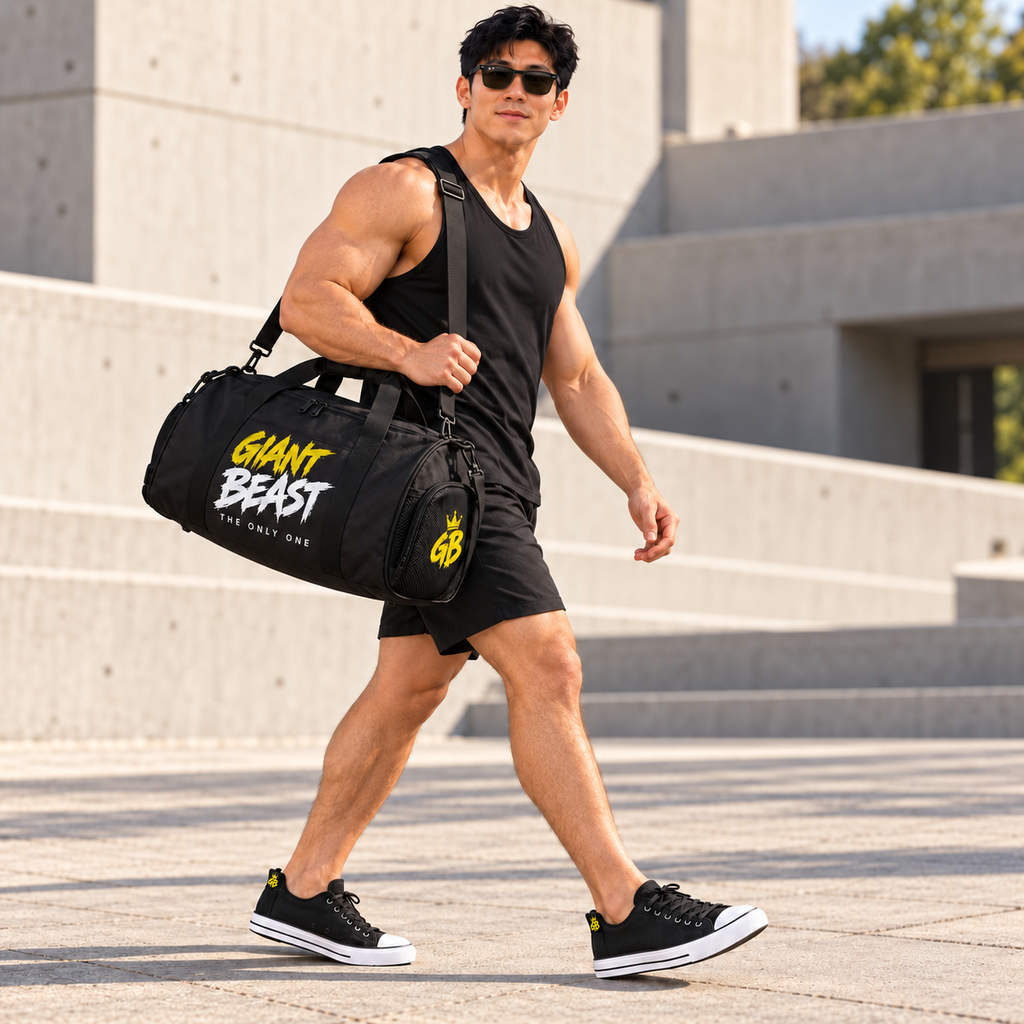 GIANT BEAST – THE ONLY ONE Sporttas | Zwart · Geel/Wit